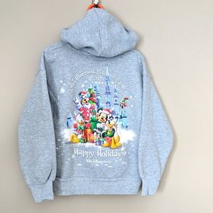 Disney World Parks Merriest Place on Earth Characters Hoodie Sweatshirt